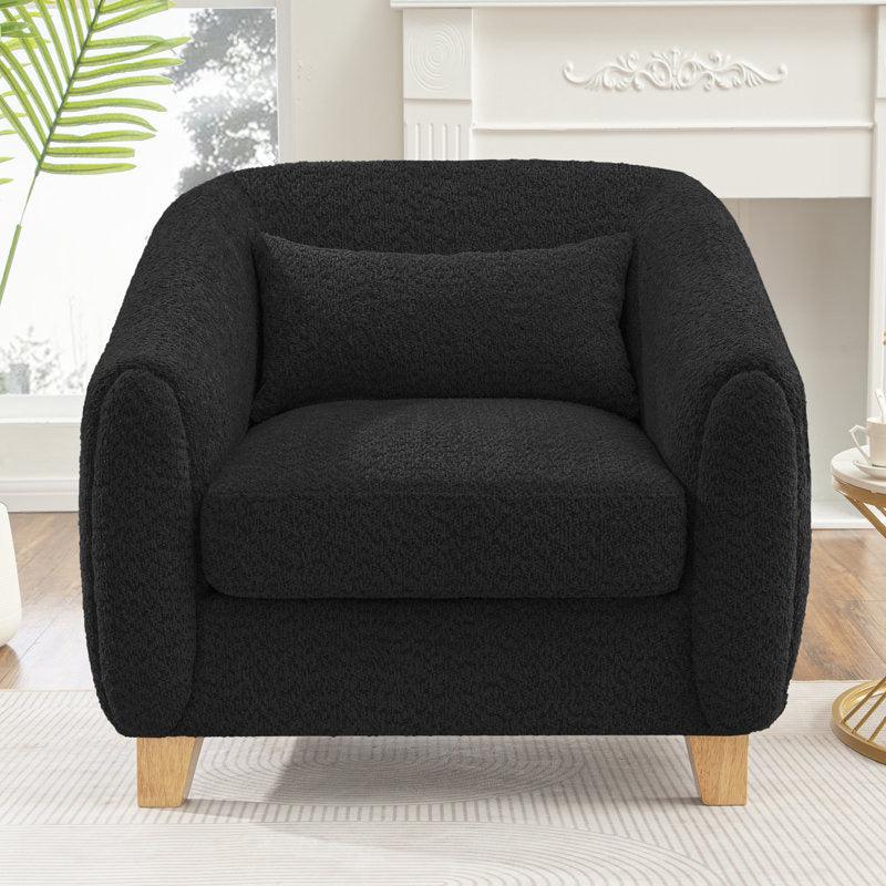 Modern Bouclé Chair - 77x82x80 cm - By Alhome - ALHOME