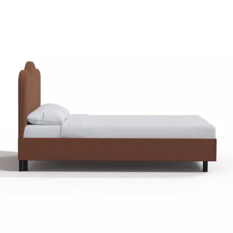 Supreme Comfort: Swedish Wood King Bed - Regal Brown Luxury (160x200x140) by Alhome - ALHOME