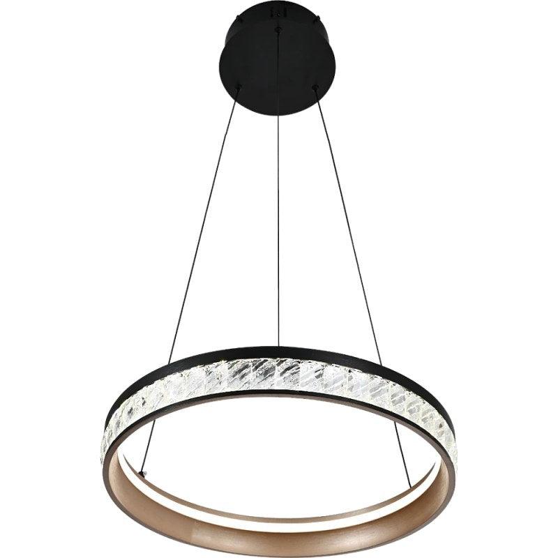 Modern Black Chandelier With 3 Lights - 36 W - 40 cm By Alhome - ALHOME