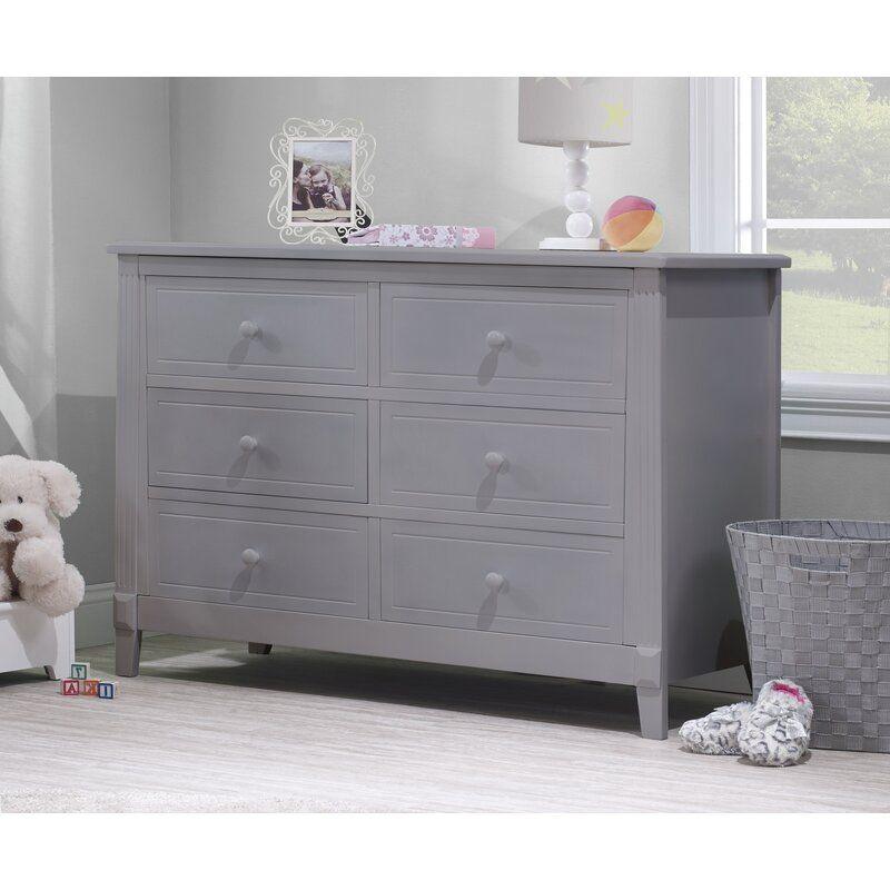 Kids Dresser: 120x48x85 Wood, Grey by Alhome - ALHOME