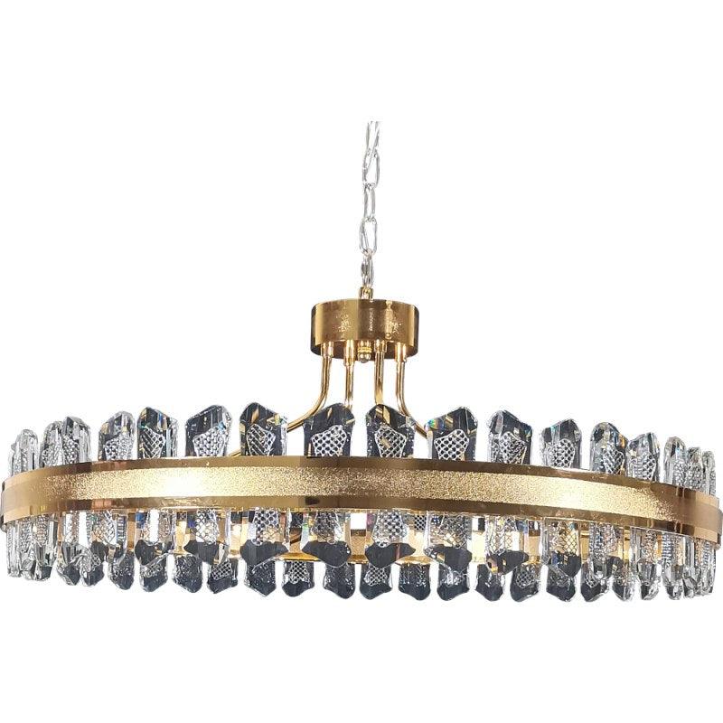 Modern Gold Chandelier - 3 Lights - 75 W - 80 cm By Alhome - ALHOME