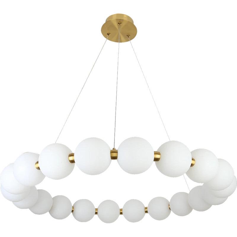 Modern Oil Chandelier With Multi-Colored Glow (Cream + Yellow + White) - 36 Watts - By Alhome - ALHOME