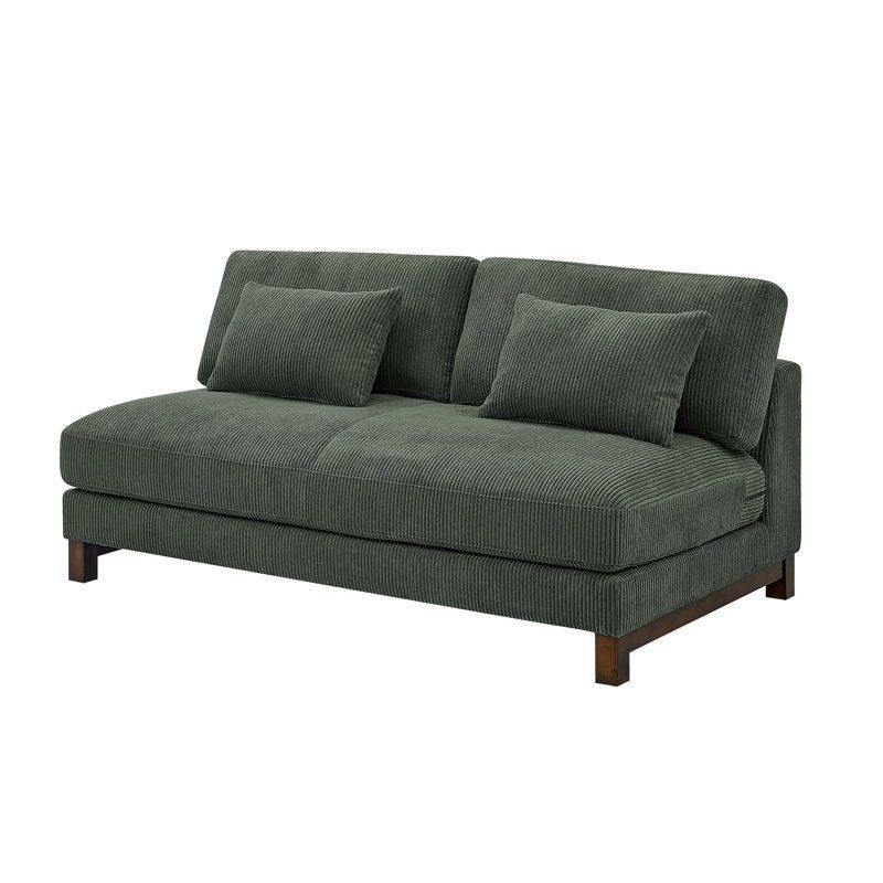 Modern Velvet 2 Seater Sofa - 200x85x85 cm - By Alhome - ALHOME