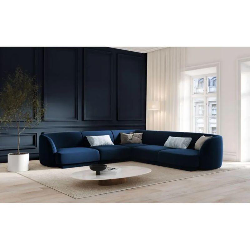 Modern Ergonomic Velvet L-Shape Sofa - 280x140x85x85 cm - By Alhome - ALHOME