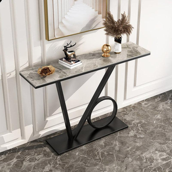 Sleek Iron and Marble Console Table By Alhome - 110110451 - ALHOME