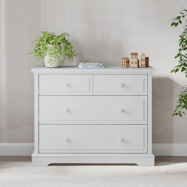 Kids Dresser: 105x44x83 Wood, White by Alhome - ALHOME