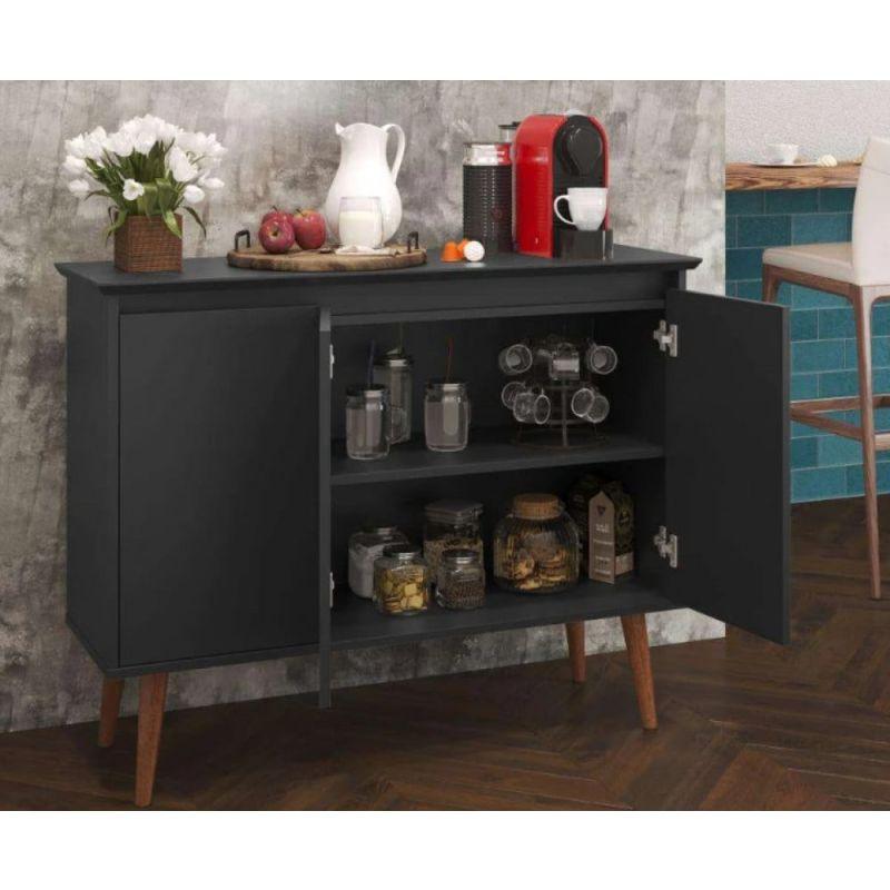 Stylish Black & Brown Coffee Corner By Alhome - ALHOME