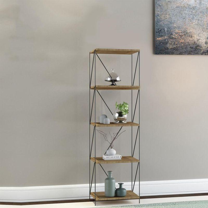 Multi-Use Malaysian Wood Shelving Unit - 5 Layers - By Baity - ALHOME