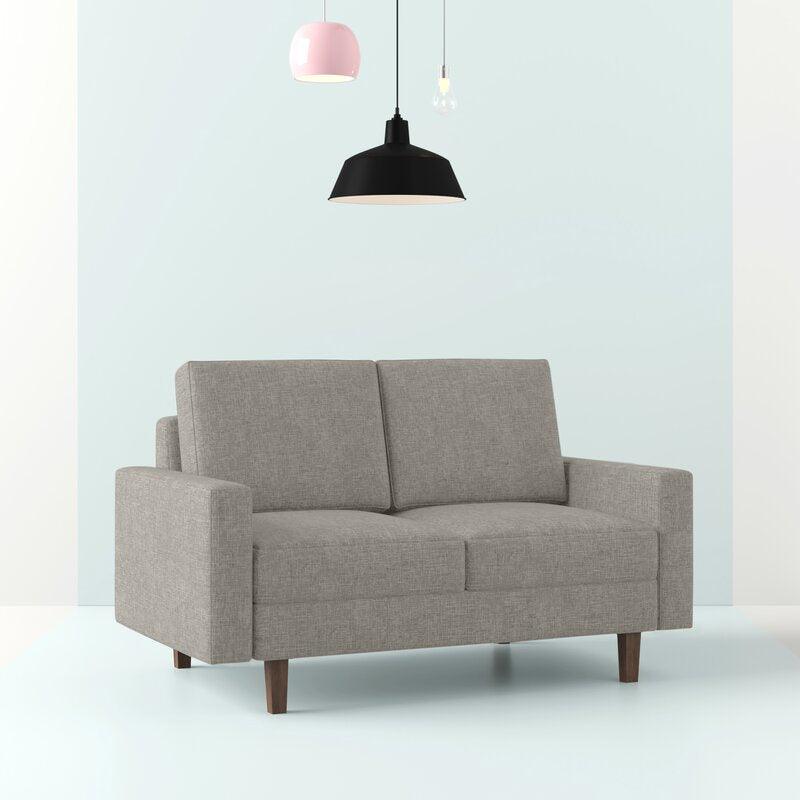 Modern Streamlined Linen 2 Seater Sofa - 180x85x85 cm - By Alhome - ALHOME