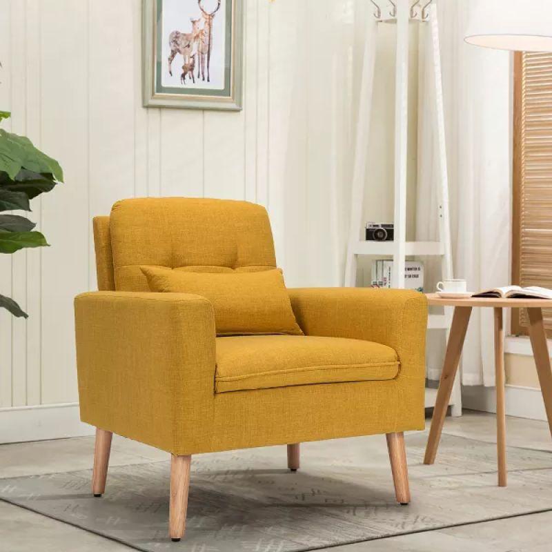 Unique Linen Chair - 80x85x85 cm - By Alhome - ALHOME