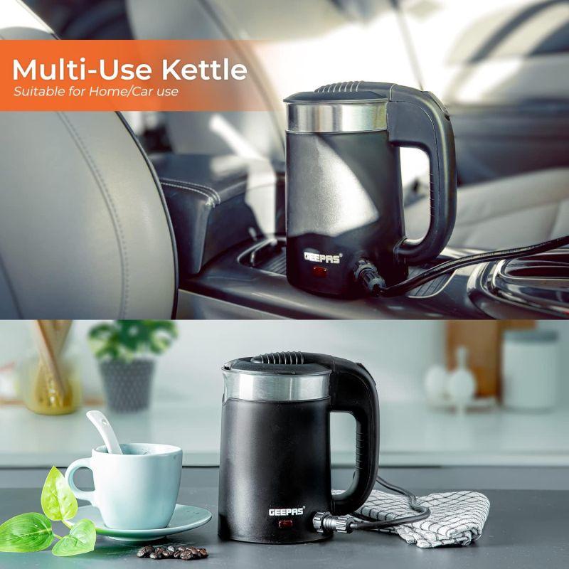 Geepas 2in1 Traveler's Kettle - 1100 w - 0.5 Liter - GK38055 - .com - Your Destination for Baby & Mother Needs in Saudi Arabia