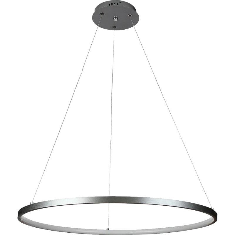 Modern Chandelier, Lighting Color Yellow - 30 Watts - Silver - By Alhome - ALHOME