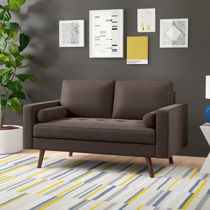 Modern Cozy Linen 2 Seater Sofa - 180x85x85 cm - By Alhome - ALHOME