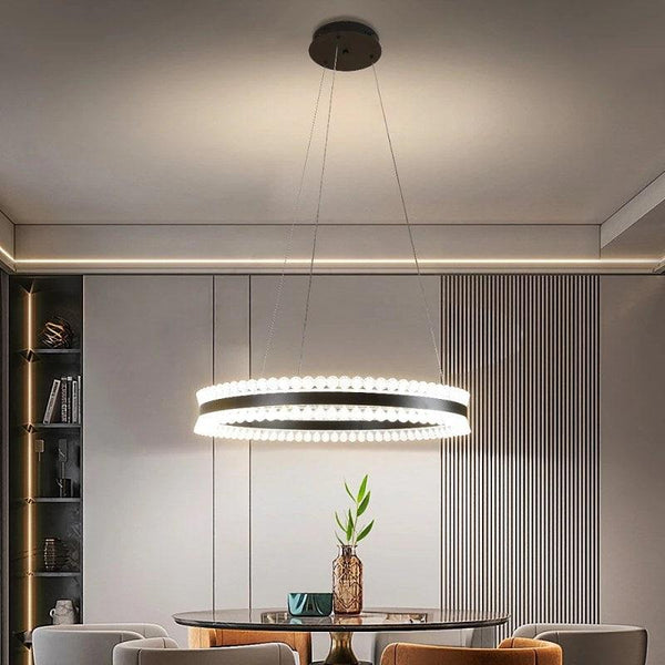 Modern Chandelier - Black - 3 Lights - ALHOME