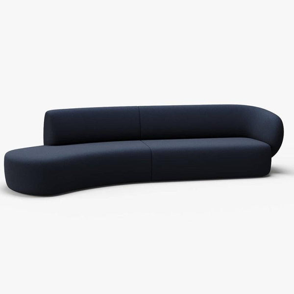 3-Seater Velvet Sofa Indigo By Alhome - ALHOME