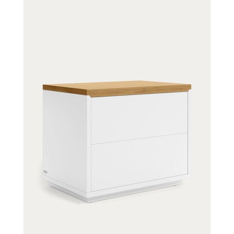 White Engineered Wood Nightstands - Size: 60x40x55 By Alhome - ALHOME