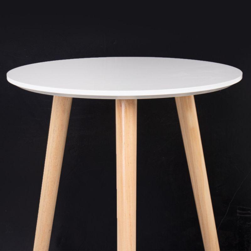 Wooden Service Table With White Top By Alhome - ALHOME