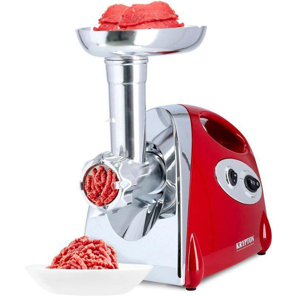 Krypton Electric Meat Grinder and Mincer With Reverse Function - 2000 w - Red and Silver - Knmg6249 - .com - Your Destination for Baby & Mother Needs in Saudi Arabia