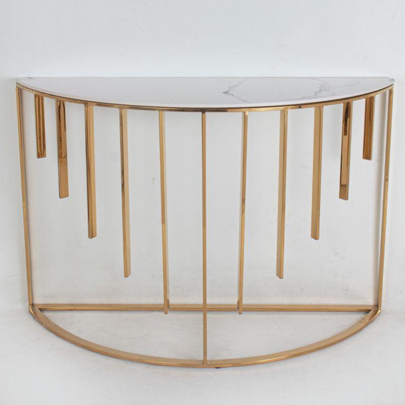 Wooden And Metal Elegant Console - Gold By Alhome - ALHOME