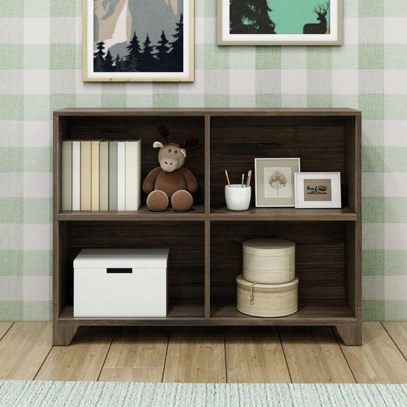 Kids Bookcase: 108x27x82 Wood, Brown by Alhome - ALHOME