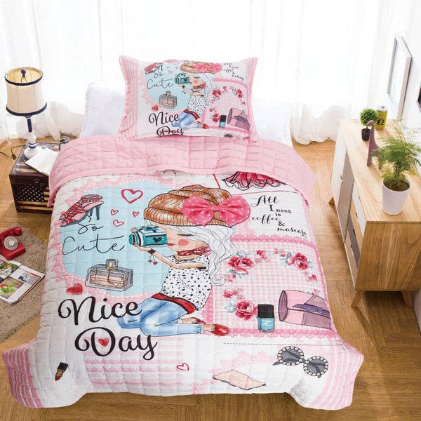 Compressed Bedding For Children - Single - Multi-Colored Drawings - 110112721 - ALHOME