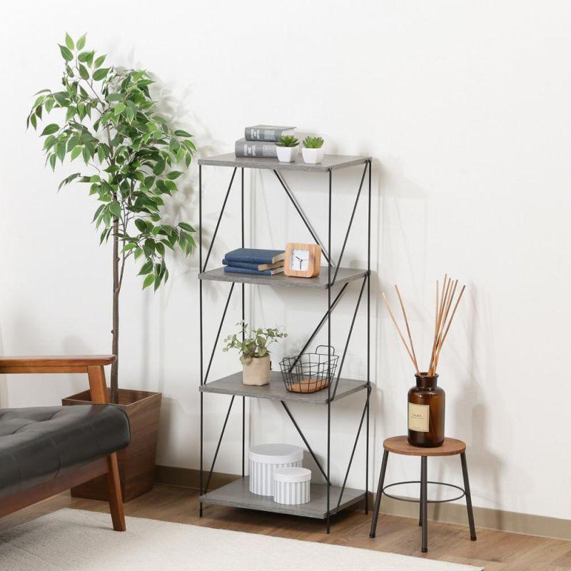 Multi-Use Shelving Unit From Malaysian Wood - 4 Layers - By Baity - ALHOME