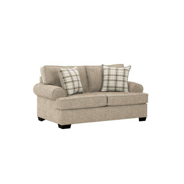 Modern Linen 2 Seater Sofa - Beige - 180x85x85 cm - By Alhome - 110113484 - ALHOME