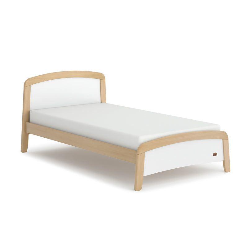 Kids Bed: 120x200x140 Wood, Beige and White by Alhome - ALHOME