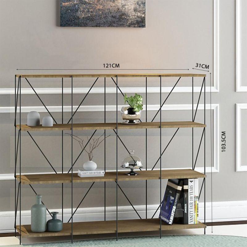 Multi-Use Shelving Unit From Malaysian Wood - 4 Layers - By Baity - ALHOME