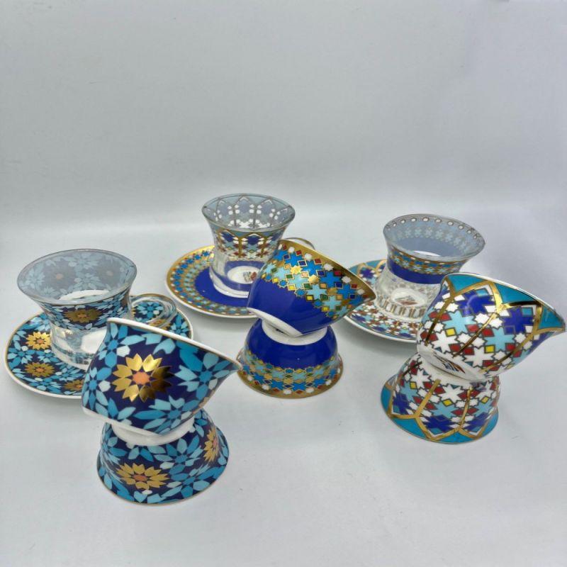 Set of Cups And Pendants - Islamic Inscription - By Alhome - ALHOME