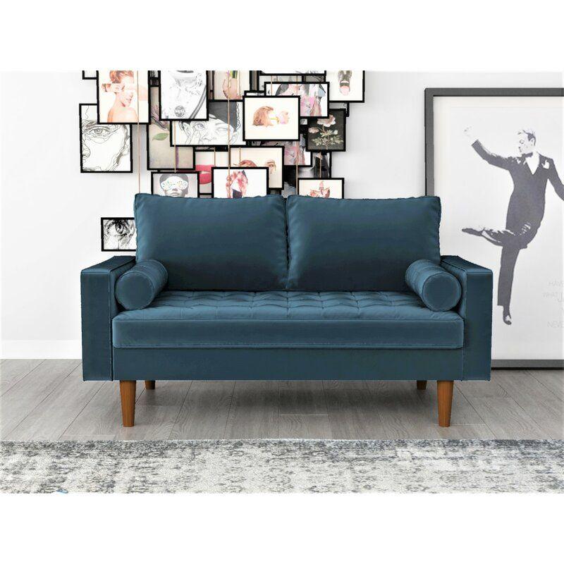 Modern Comfortable Velvet 2 Seater Sofa - 180x85x85 cm - By Alhome - ALHOME