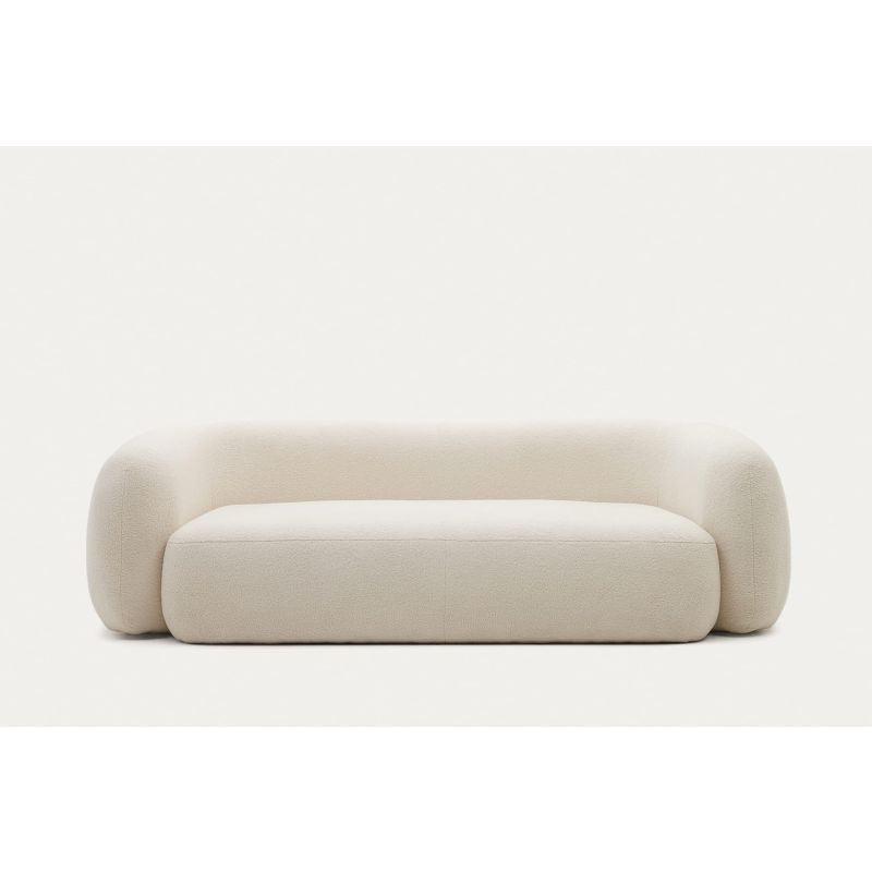 Beige Boucle 3-Seater Sofa - Size: 220x85x85, By Alhome - ALHOME