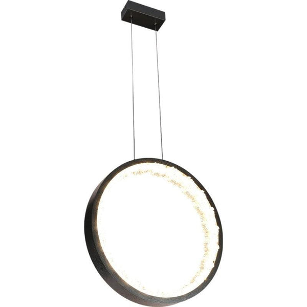 Modern Circular Silver Chandelier With Yellow Lighting - 20 W By Alhome - ALHOME