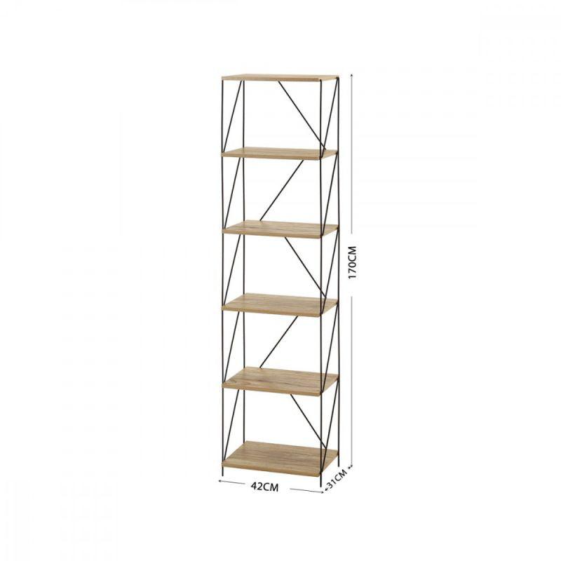 Multi-Use Shelving Unit From Malaysian Wood With 6 Layers - By Baity - ALHOME