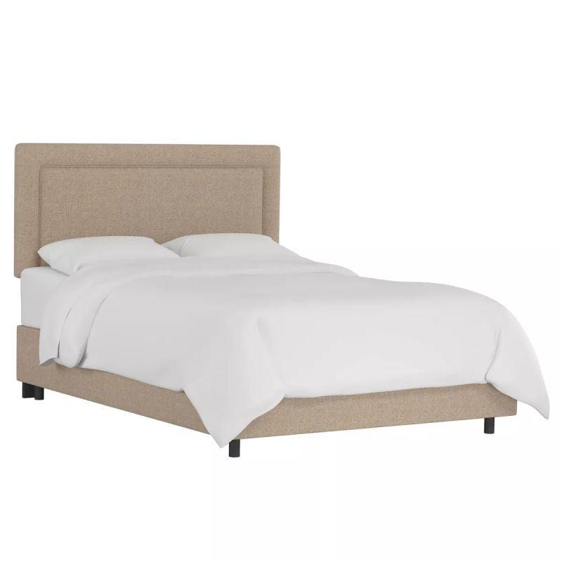 Elite Collection: Swedish Wood Queen Bed - Beige Tranquility (180x200x140) by Alhome - ALHOME