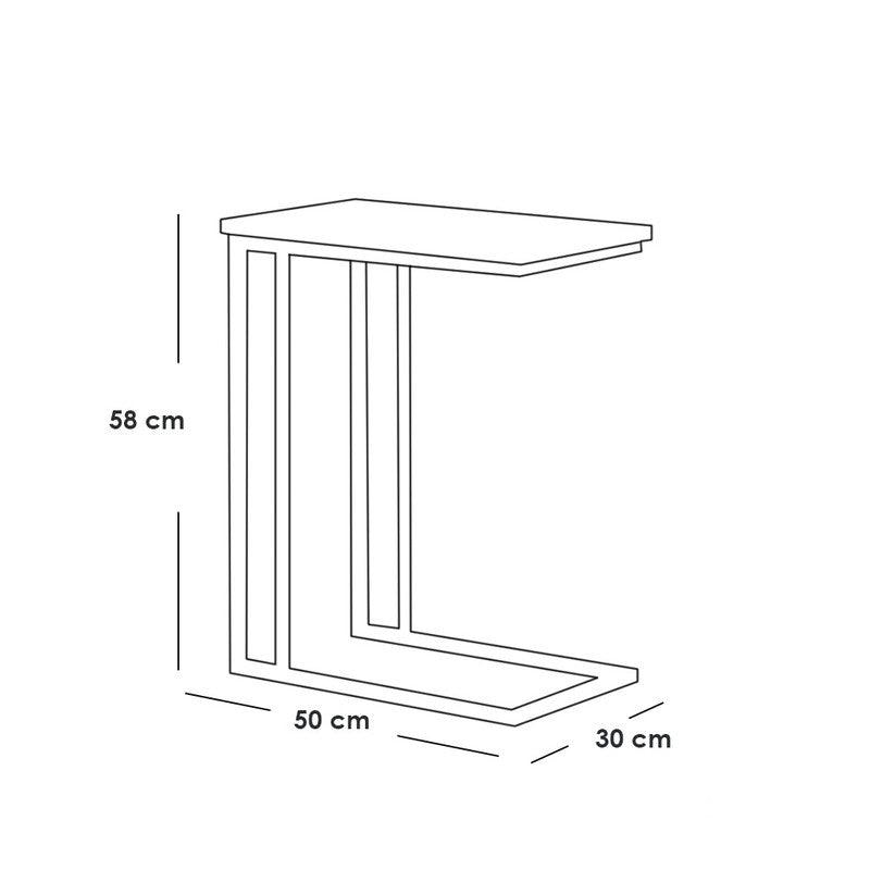 Side Table 50x30x58 cm By Alhome - ALHOME