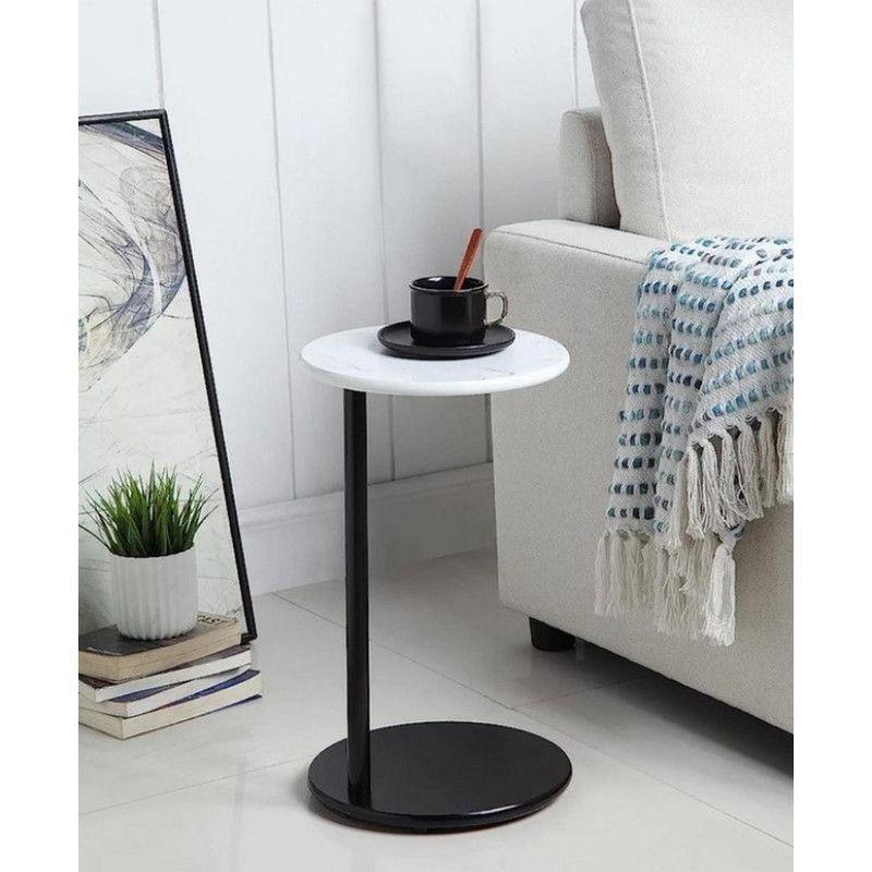 Timeless Elegance: Marble Accent Side Table By Alhome - ALHOME