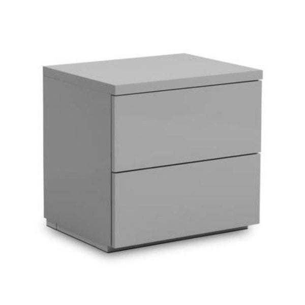 Melamine Nightstand with Dual Drawers By Alhome - ALHOME