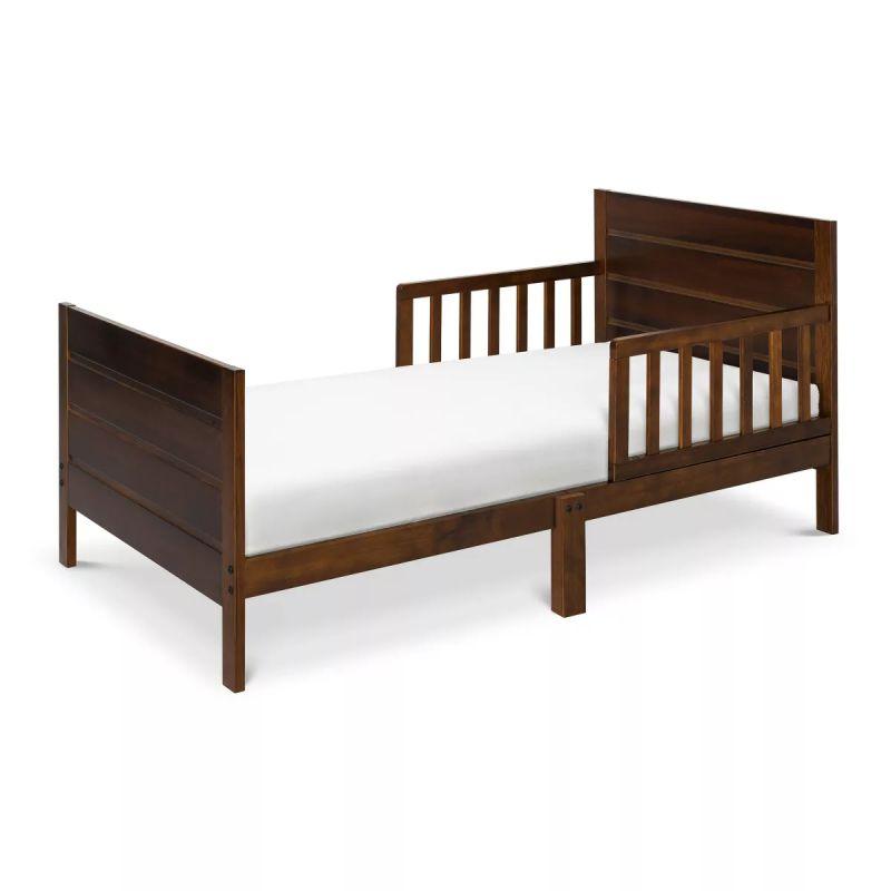 Kids' Brown Wood Bed: Timeless Elegance, 120x200x140 cm by Alhome - ALHOME