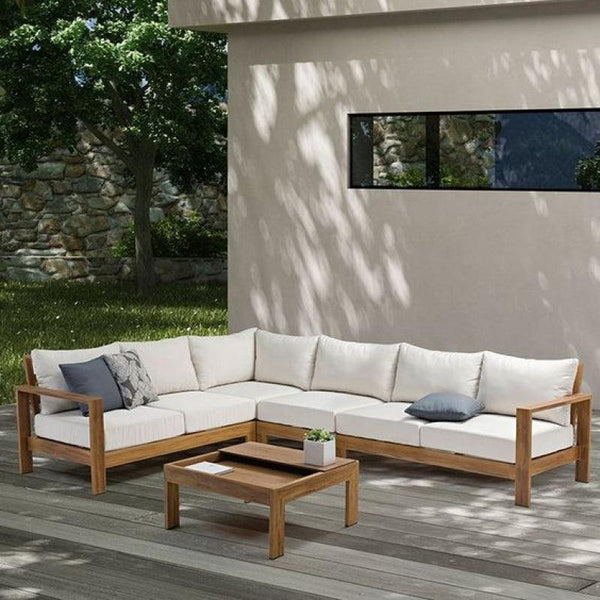 ZenPorch 2-Piece White Outdoor Seating Set By Alhome - Zrafh.com - Your Destination for Baby & Mother Needs in Saudi Arabia