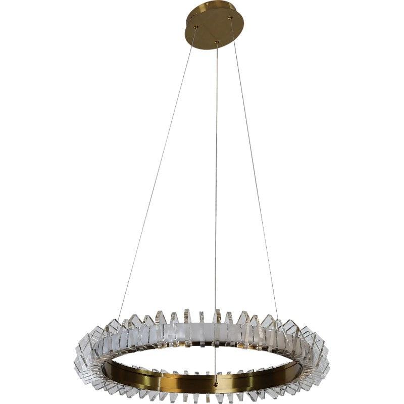 Modern Gold Chandelier With Yellow Lighting - 65 W By Alhome - ALHOME