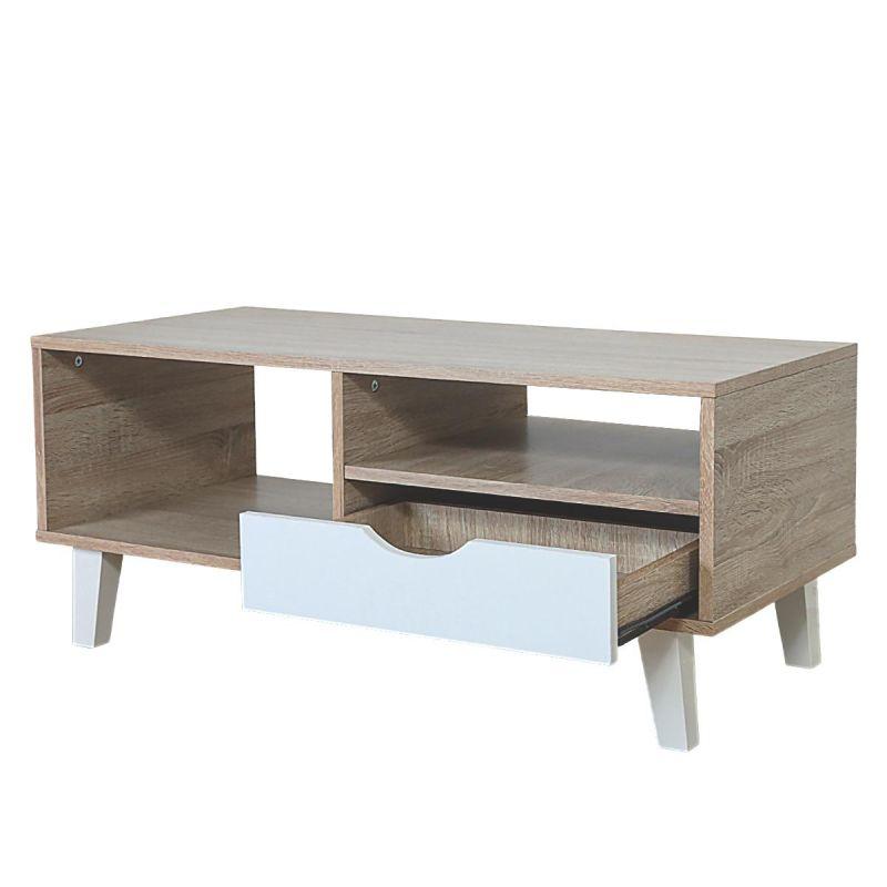 Center Table From Malaysian Wood - Wooden - 92x46.5x42 cm - By Baity - ALHOME