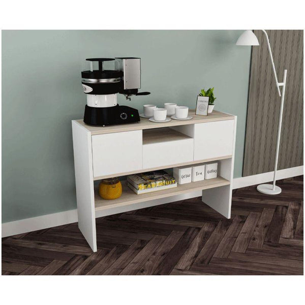 White Delight Coffee Corner To Transform Your Space - 85x100x30 cm - By Alhome - ALHOME