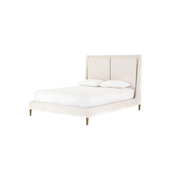 Scandinavian Serenity Single Bed Chanel-Tufted Elegance in Beige By Alhome - ALHOME