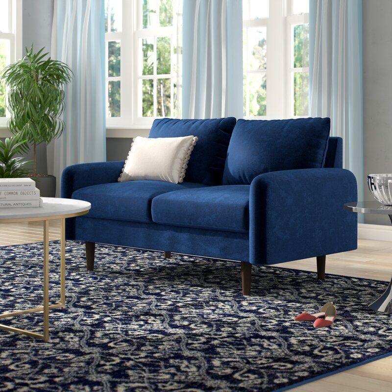 Modern Sturdy Velvet 2 Seater Sofa - 180x85x85 cm - By Alhome - ALHOME