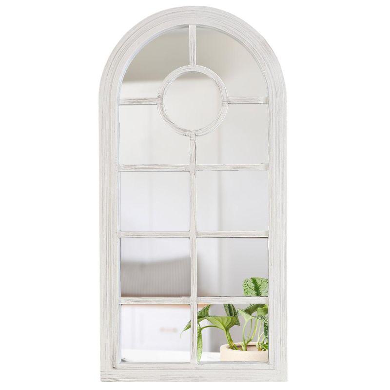 Antique window wall mirror - white - 35x70x2.5 cm - By Family Ship - ALHOME