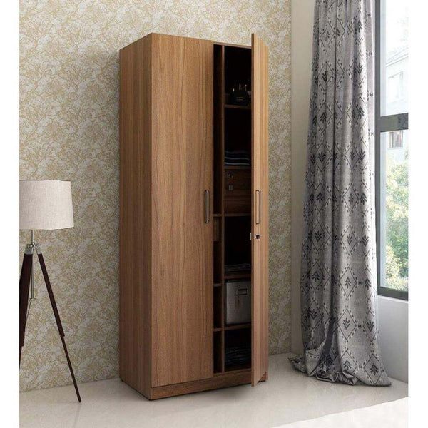 Brown Wardrobe For Timeless Charm with Ample Storage by Alhome - ALHOME