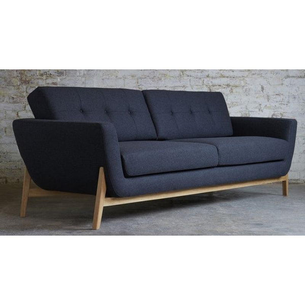 Serenity in Blue: 3-Seater Linen Sofa By Alhome - ALHOME