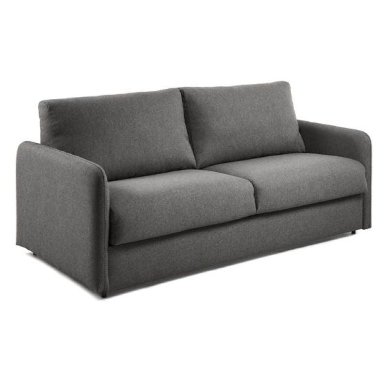 Contemporary Gray Linen 3-Seater Sofa - 200x85x45 cm - Swedish Wood By Alhome - 110110950 - ALHOME