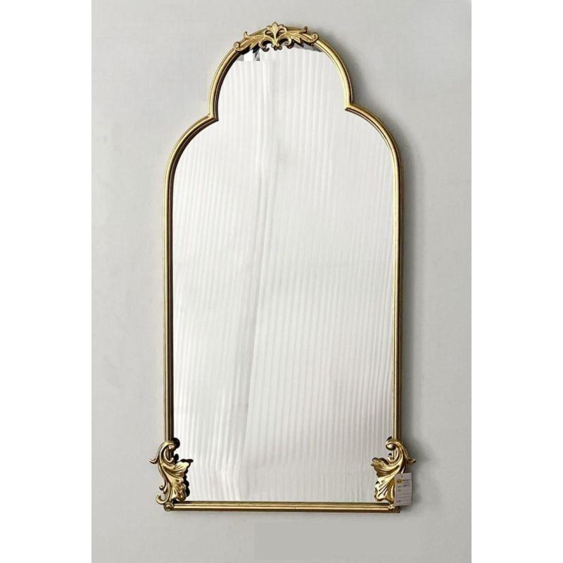 Classic wall mirror with iron frame - gold - 56x101x3 cm - By Family Ship - ALHOME